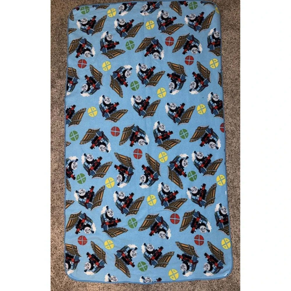 Thomas The‎ Train Blue Print Fleece Homemade Blanket 32x56